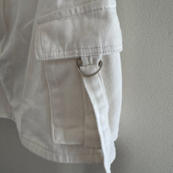 SHEIN White Cargo Mini Skirt – Size Medium - Picture 6 of 6